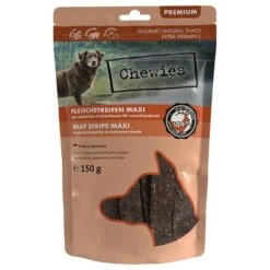 Chewies Maxi Meat Strips – Mixed Pack -Perfect Care Shop 031421 chewies fleischstreifen maxi wild 150g hs 01 4