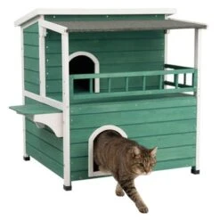 Cat House With Sunroof -Perfect Care Shop 100823 katzenhaus sonnendach fg 5089 5