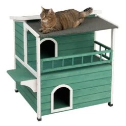Cat House With Sunroof -Perfect Care Shop 100823 katzenhaus sonnendach fg 5091 1