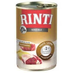 Rinti Sensible 6 X 400g 12 Rinti Sensible 6 X 400g -Perfect Care Shop 10469 pla rinti sensible lamm kartoffel 0