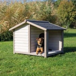 Trixie Natura Log Cabin With Porch Dog Kennel
