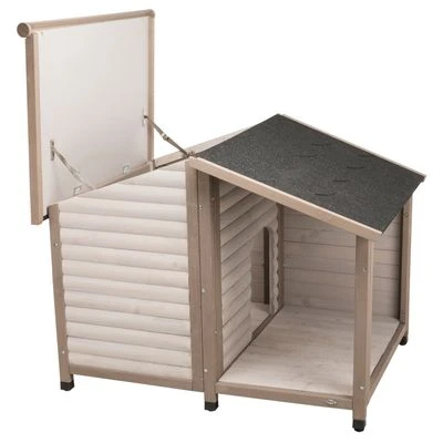 Trixie Natura Log Cabin With Porch Dog Kennel - Image 4