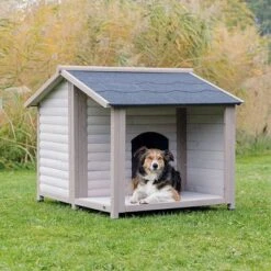 Trixie Natura Log Cabin With Porch Dog Kennel -Perfect Care Shop 106397 106298 trixie huette lodge mit terrasse hs 03 7