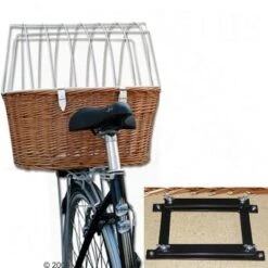 Aumüller Bicycle Basket With Wire (Luggage Rack Mount) -Perfect Care Shop 10912 aumueller fahrradkorb1 1