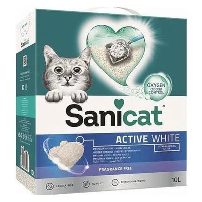 Sanicat Active White Clumping Cat Litter 1 Sanicat Active White Clumping Cat Litter