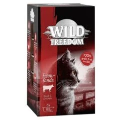 Wild Freedom Adult Trays Saver Pack 24 X 85g -Perfect Care Shop 111606 pla wildfreedom farmlands 6x85g 8
