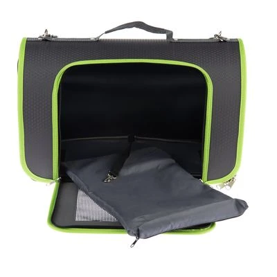 Honeycomb Pet Carrier – Grey & Green 8 Honeycomb Pet Carrier – Grey & Green - Image 8