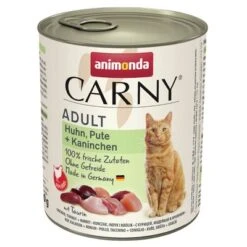 Animonda Carny Adult 6 X 800g -Perfect Care Shop 114513 pla animonda carny adult huhnputekaninchen 800g 0