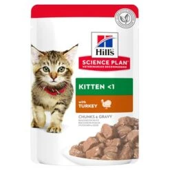 Hill's Science Plan Kitten Pouches -Perfect Care Shop 114811 pla hills sp kitten turkey 3
