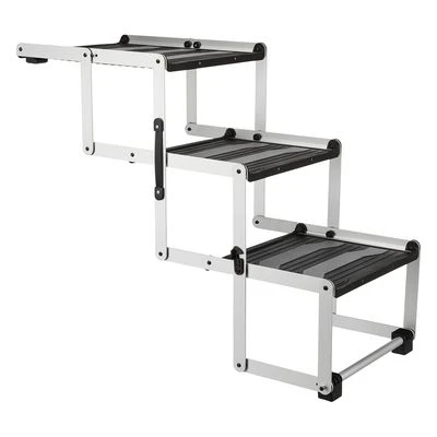 Trixie Friends On Tour 3-step Folding Stairs Aluminium/TPR 1 Trixie Friends On Tour 3-step Folding Stairs Aluminium/TPR