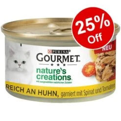 24 X 85g Gourmet Nature’s Creations Wet Cat Food - 25% Off!*