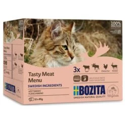 Bozita Chunks In Jelly Pouches 12 X 85g -Perfect Care Shop 128298 pla bozita meat in jelly 12x85g 2