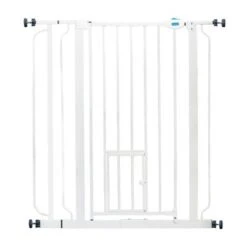 Carlson Extra High Pet Gate With Cat Flap -Perfect Care Shop 128303 pla carlsonpetproducts carlson absperrgitter petgate extrahoch katzentuer hs 03 5