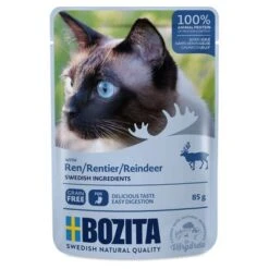Bozita Chunks In Jelly Pouches 12 X 85g -Perfect Care Shop 128398 pla bozita reindeer in jelly 85g 4 1