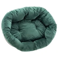 Ferplast Siesta Deluxe Black Dog Bed With Cover – Green Velvet -Perfect Care Shop 145198 ferplast ueberzug sofa samt gr hs15 8