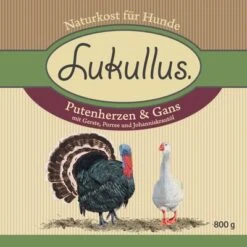 Lukullus Turkey Hearts & Goose 13 Lukullus Turkey Hearts & Goose -Perfect Care Shop 152566 800g put gans 1