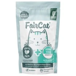 FairCat Cat Pouches -Perfect Care Shop 165497 pla faircat nassfutterbeutel sensitive 85g hs 01 2