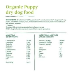 Yarrah Organic Puppy -Perfect Care Shop 17147 dog dry yarrah puppy 2kg 8714265000317 3 2