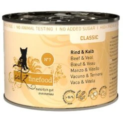 Catz Finefood Can Mixed Trial Pack 6 X 200g -Perfect Care Shop 172197 pla petsnature catzfinefood rindkalb 200g 1