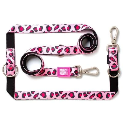 Max & Molly Pink Leopard Multifunctional Lead 1 Max & Molly Pink Leopard Multifunctional Lead