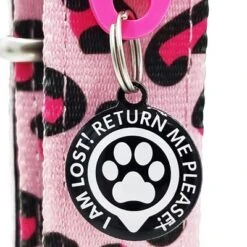 Max & Molly Leopard Pink Smart ID Dog Collar -Perfect Care Shop 190426 191097 191098 191099 maxnmolly smartid halsband leopardpink hs 05 0