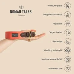 Nomad Tales Bloom Collar, Coral -Perfect Care Shop 1 2022 12 nomadtales usps collarbloom 1000x1000 uk 7