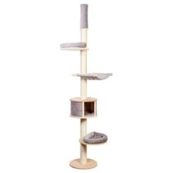 Natural Paradise Ceiling Cat Tree - Magnolia -Perfect Care Shop 203826 natural paradise deckenspanner magnolia hellgrau hs 03 1