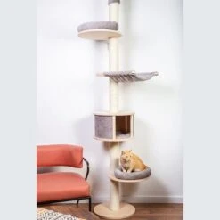 Natural Paradise Ceiling Cat Tree - Magnolia -Perfect Care Shop 203826 natural paradise deckenspanner magnolia hellgrau hs 08 3