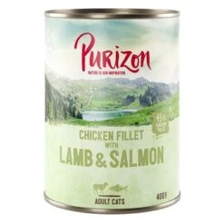 Purizon Adult Grain-Free Mixed Trial Pack -Perfect Care Shop 242399 pla purizon cat adult lachslamm 400g 3