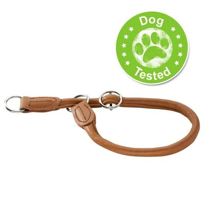 HUNTER Round & Soft Dog Collar - Cognac 1 HUNTER Round & Soft Dog Collar - Cognac