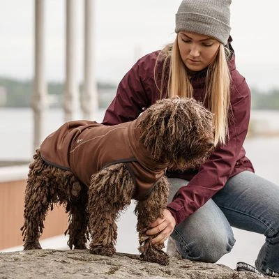 Hurtta Bare Softshell Dog Coat - Chocolate - Image 5