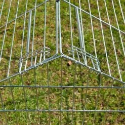 Kerbl Luxus Metal Run With Pitched Roof -Perfect Care Shop 248789 freilaufgehege 4eck spitz 3 1