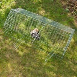 Kerbl Luxus Metal Run With Pitched Roof -Perfect Care Shop 248789 freilaufgehege 4eck spitz 6 3