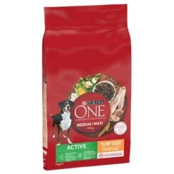 Purina One Medium/Maxi Active Chicken -Perfect Care Shop 253396 pla purinaone mediummaxi activehuhn hs 01 6
