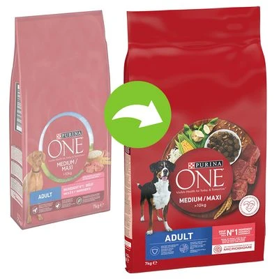 Purina ONE Medium/Maxi Adult Beef & Rice 2 Purina ONE Medium/Maxi Adult Beef & Rice - Image 2