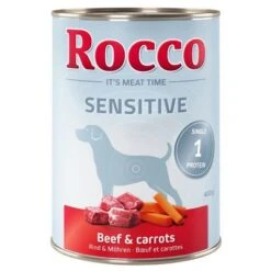Rocco Sensitive Saver Pack 24 X 400g -Perfect Care Shop 257438 pla rocco sensitive beefcarrots 400g 1000x1000 0