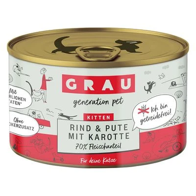 GRAU Gourmet Kitten Grain-Free 6 X 200g - Image 2
