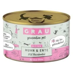 GRAU Gourmet Kitten Grain-Free 6 X 200g -Perfect Care Shop 268496 pla grau kitten getreidefrei huhn ente hs 01 1