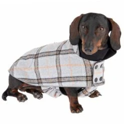 Flannel Check Dog Coat -Perfect Care Shop 269061 35cm dackel fg 2607 3