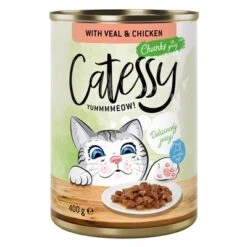 Catessy Chunks In Gravy Or Jelly Saver Pack 24 X 400g -Perfect Care Shop 28347 pla catessy gravy veal 400g 7