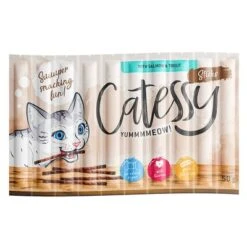 Catessy Sticks Super Saver Pack 150 X 5g -Perfect Care Shop 295997 pla catessysticks salmontrout 10x5g hs 01 0