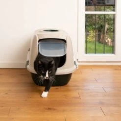 Kooa Covered Cat Litter Tray - 90% Recycled Plastic -Perfect Care Shop 298396 kooa haubentoilette fg 0891 1