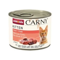 Animonda Carny Kitten Saver Pack 24 X 200g -Perfect Care Shop 311400 pla animonda carny kitten rind pute 200g hs 1 1 0