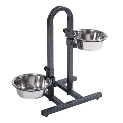 U-Shaped Dog Bowl Stand With Stainless Steel Bowls 1 U-Shaped Dog Bowl Stand With Stainless Steel Bowls