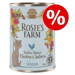 12 X 400g Rosie's Farm Senior Wet Cat Food – Special Price!*