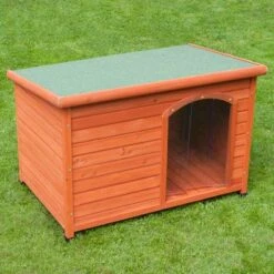 Woody Flat-Roofed Dog Kennel (incl. Free Plastic Door) -Perfect Care Shop 331566 hundeh tte woddy inkl copy 0