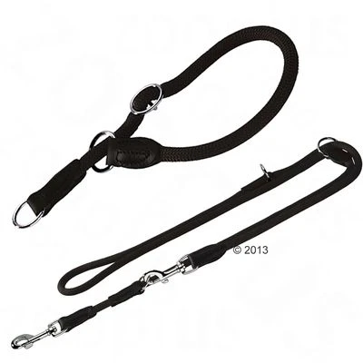 HUNTER Freestyle Collar & Lead Set - Black 1 HUNTER Freestyle Collar & Lead Set - Black
