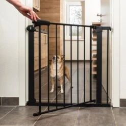 TIAKI Black Dog Gate With 7 Cm Extension 15 TIAKI Black Dog Gate With 7 Cm Extension -Perfect Care Shop 334696 tiaki dog gate black fg 8112 7