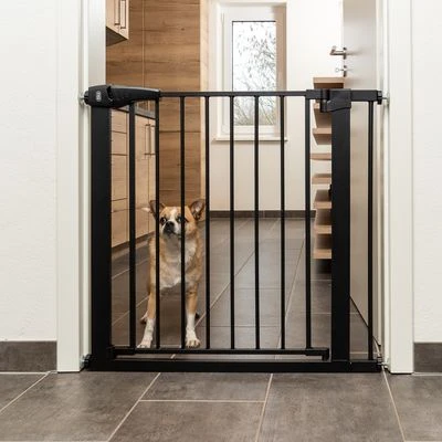 TIAKI Black Dog Gate With 7 Cm Extension 1 TIAKI Black Dog Gate With 7 Cm Extension