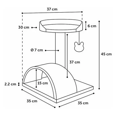 Flamingo Cat Tree Gene 4 Flamingo Cat Tree Gene - Image 4